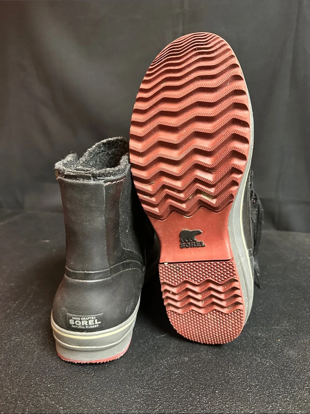 SOREL Men’s Black Lace-Up Waterproof Boots
